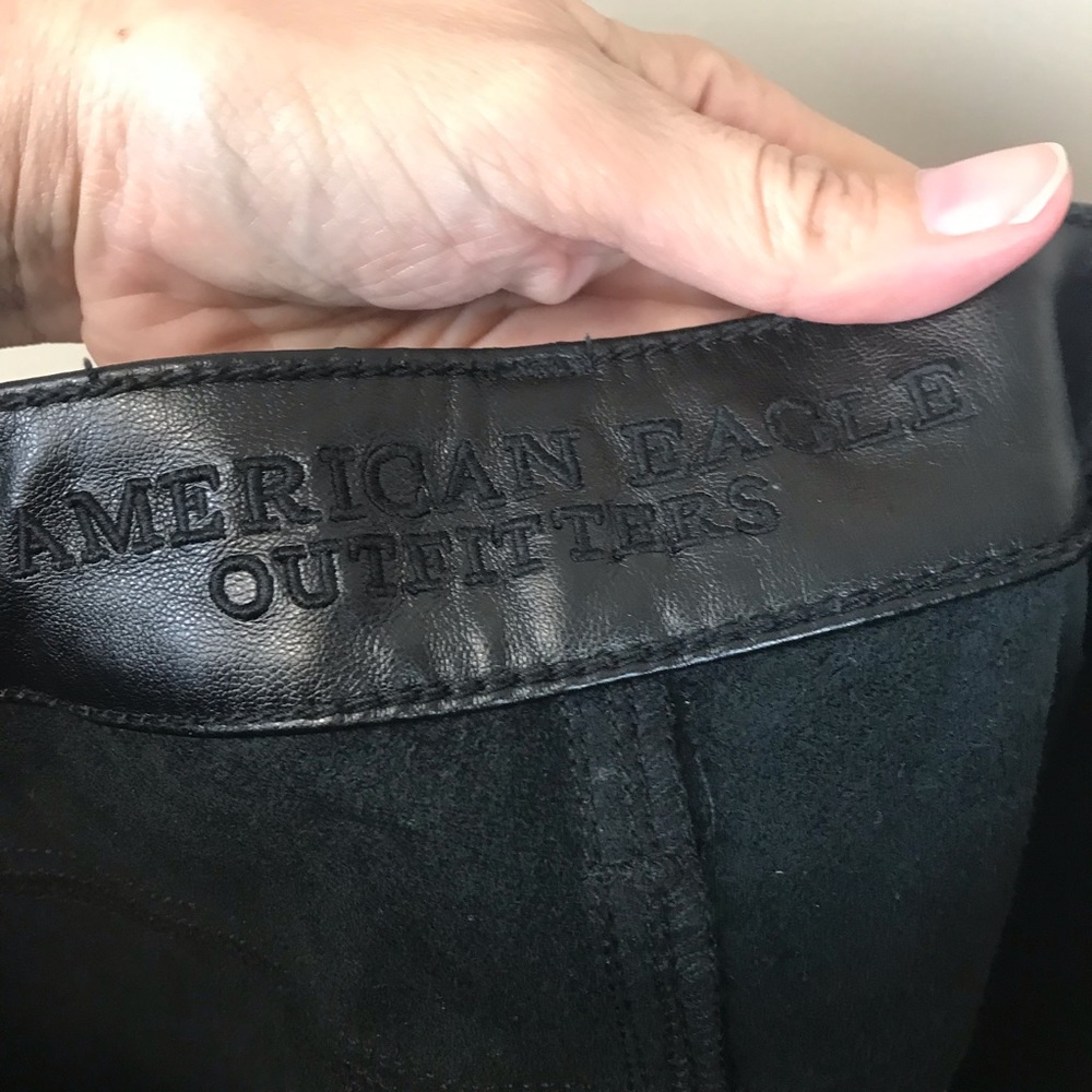 American eagle black faux leather hi rise jegging - Picture 5 of 6